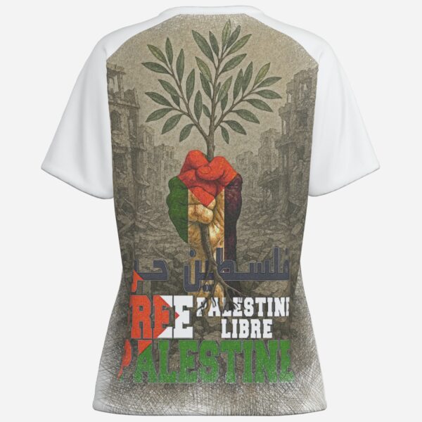 All-Over Cotton Print Women's T-Shirt - Image 2