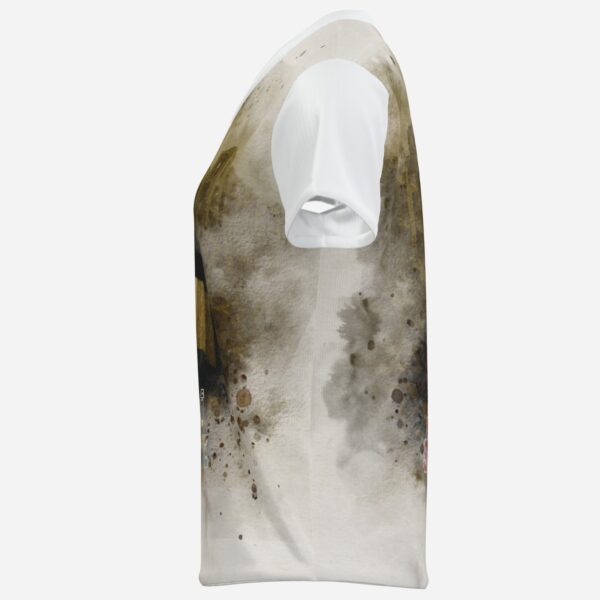 All-Over Cotton Print Women's T-Shirt V Neck - Image 5
